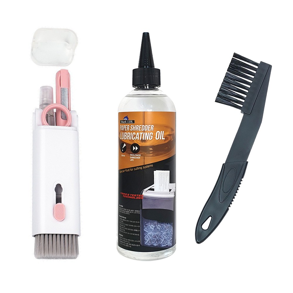 샤크루베 문서세단기 오일 300ml + 브러쉬 + 7in1 멀티 청소 브러쉬(핑크) 사무용품 유지보수 관리도구 16,600원