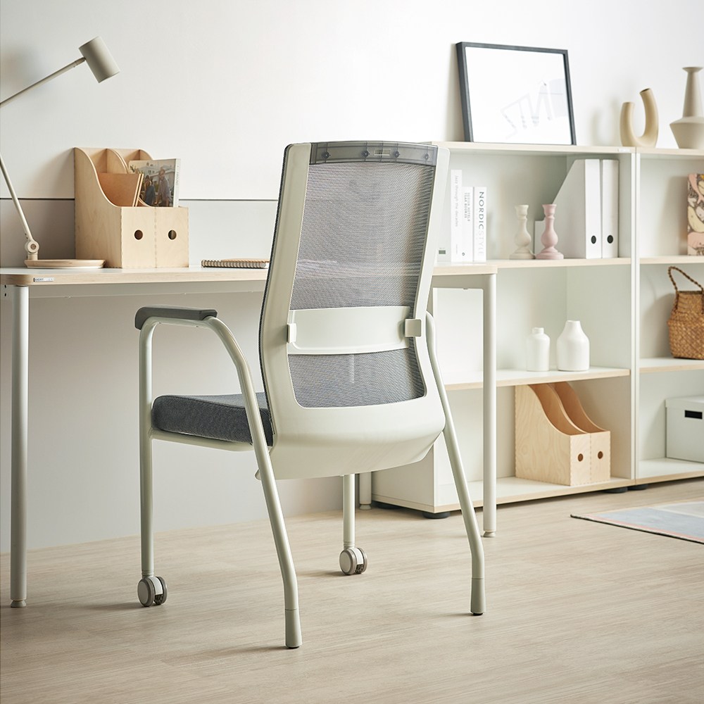 듀오백 부스터 BC-LCW 메쉬 공부용 대학생 집중력 책상 의자, 그레이 214,000원