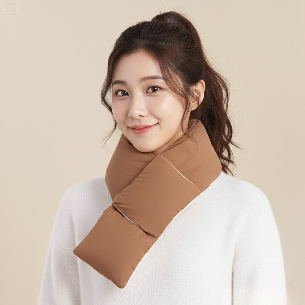 로우브 보들보들 후리스 패딩 양면 목도리 7,590원