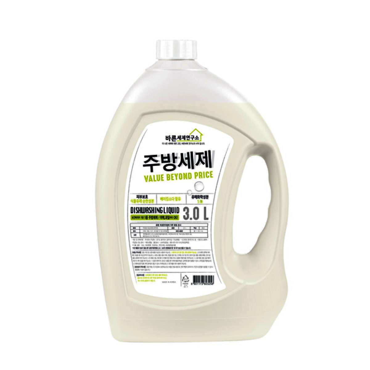 바른세제연구소 베이킹소다 주방세제, 3L, 4개 31,800원