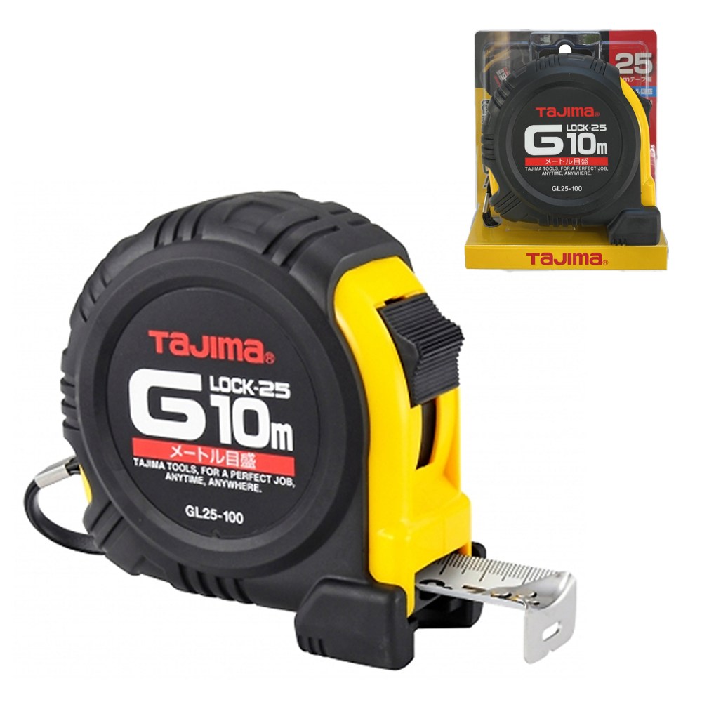 타지마 자동줄자 고무그립 G그립 10M 잠금줄자 GL25-100BL 31,610원