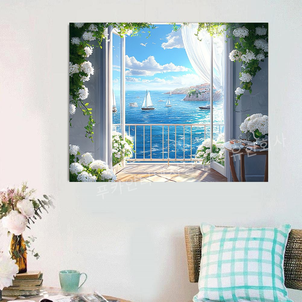 돈들어오는 생기 보석십자수 DIY세트 액자 캔버스형 풍수 그림 50X40cm 대형 와이드 돈벼락 재물복 주방 거실 현관 인테리어 장식품 재물운 개업 이사선물 24,680원