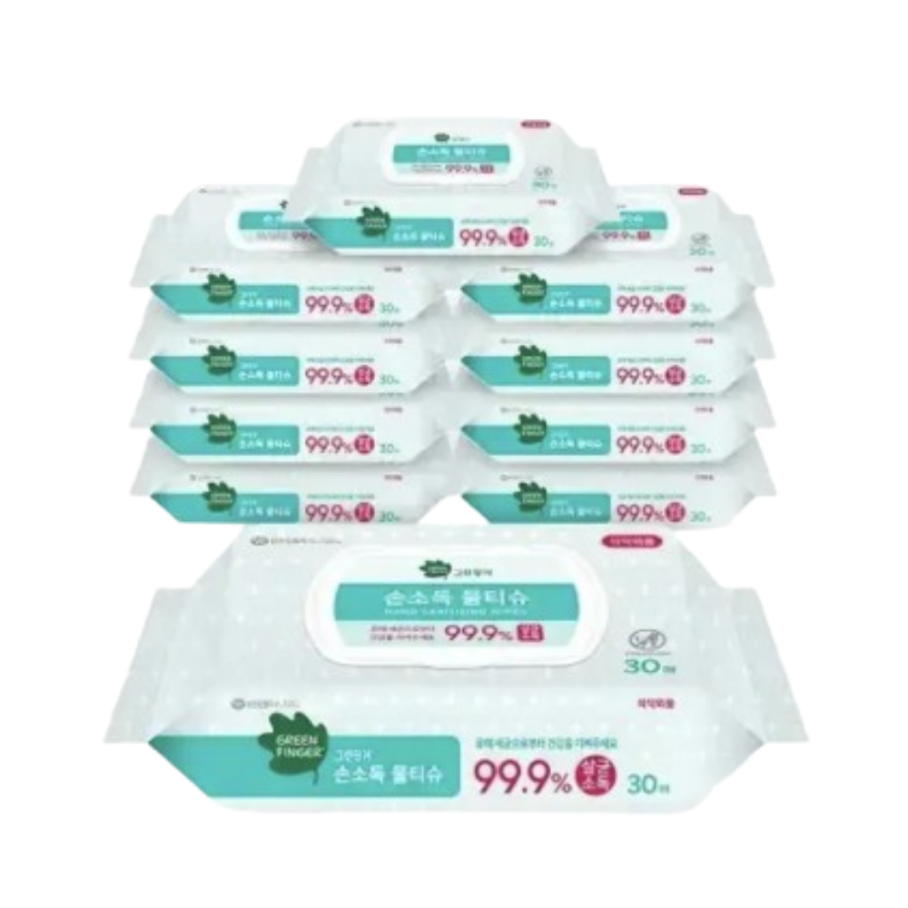 그린핑거 손소독 물티슈, 캡형 35,200원