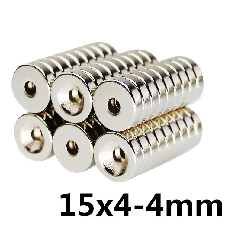 원형홀 사라자석 15x3-4mm 네오디움 자석, 1개 680원