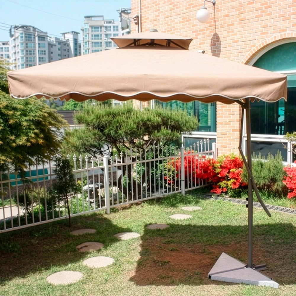 연필트리 대형파라솔 파라솔 홀딩파라솔 이층파라솔, 베이지 109,000원