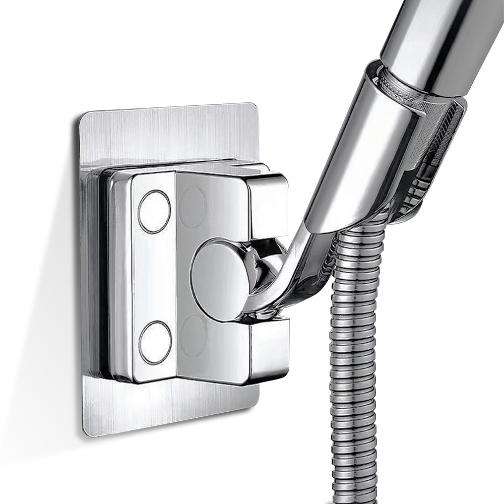 다각도 조절 초강력 접착식 샤워기 거치대, 1개, 실버 8,400원