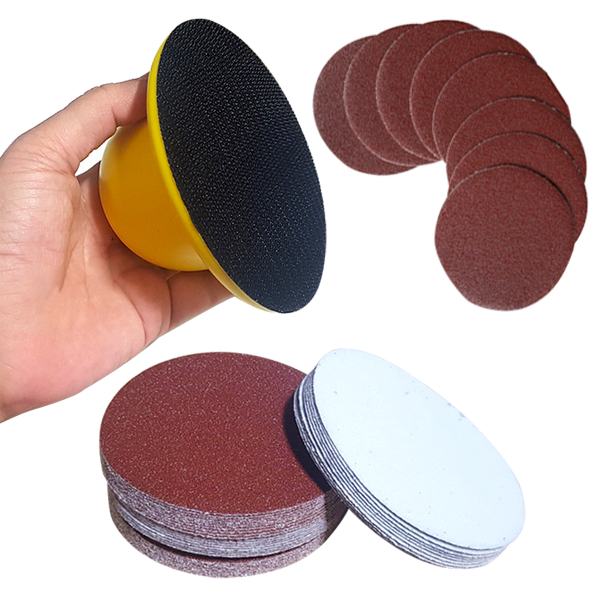 4인치 원형사포 80# 10장 180# 10장 320# 10장 총 30장 수동샌딩기 1개 포함 10,000원