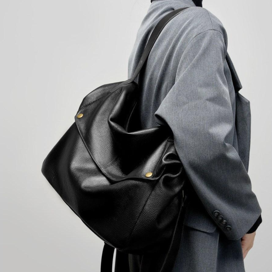 Mimi Market 여성 소가죽 토트백 데일리 숄더백 직장인 출근용 대용량 89,000원