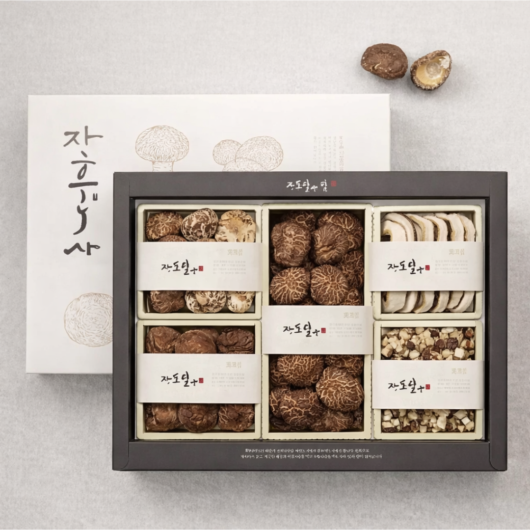 전남명품 장흥 표고버섯 혼합 프리미엄 선물세트5 (백화고70g+흑화고100g+동고40g+슬라이스30g+표고칩30g), 5개 460,000원