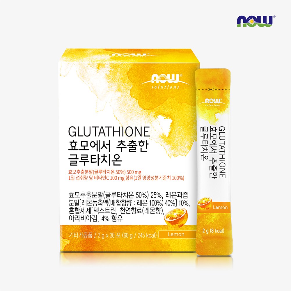 나우푸드 효모에서 추출한 글루타치온 30포 1개월분, 1박스, 60g 29,000원