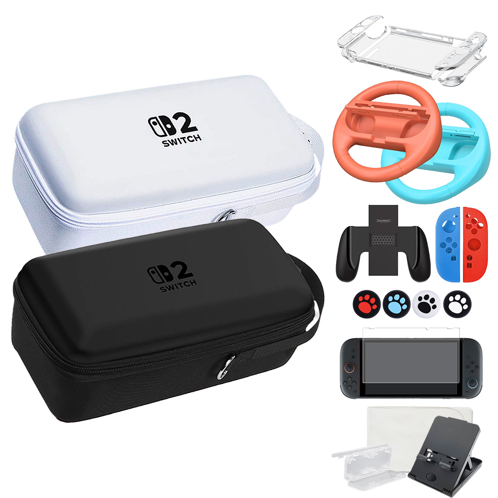 ED 닌텐도 스위치2 올인원 케이스 악세서리 세트 (블랙) 10종 풀패키지 파우치 /ED, 블랙, 1개, 현재가 35,000원