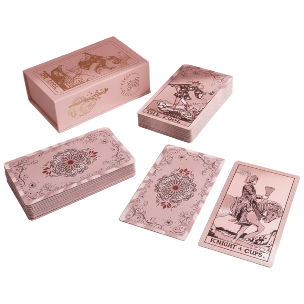 iKlim 핑크타로카드 한글설명서 카드보관파우치 유니버셜웨이트 타로카드, 1개 19,900원