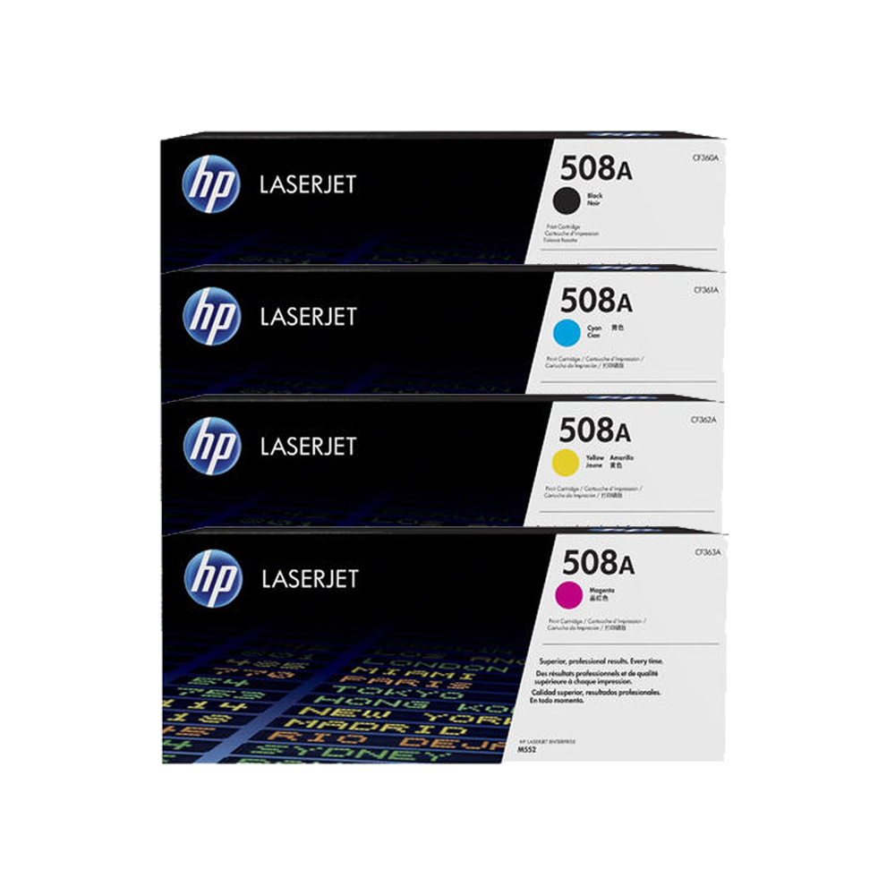 HP정품토너 No.508A CF360A+CF361A+CF362A+CF363A 1,381,910원