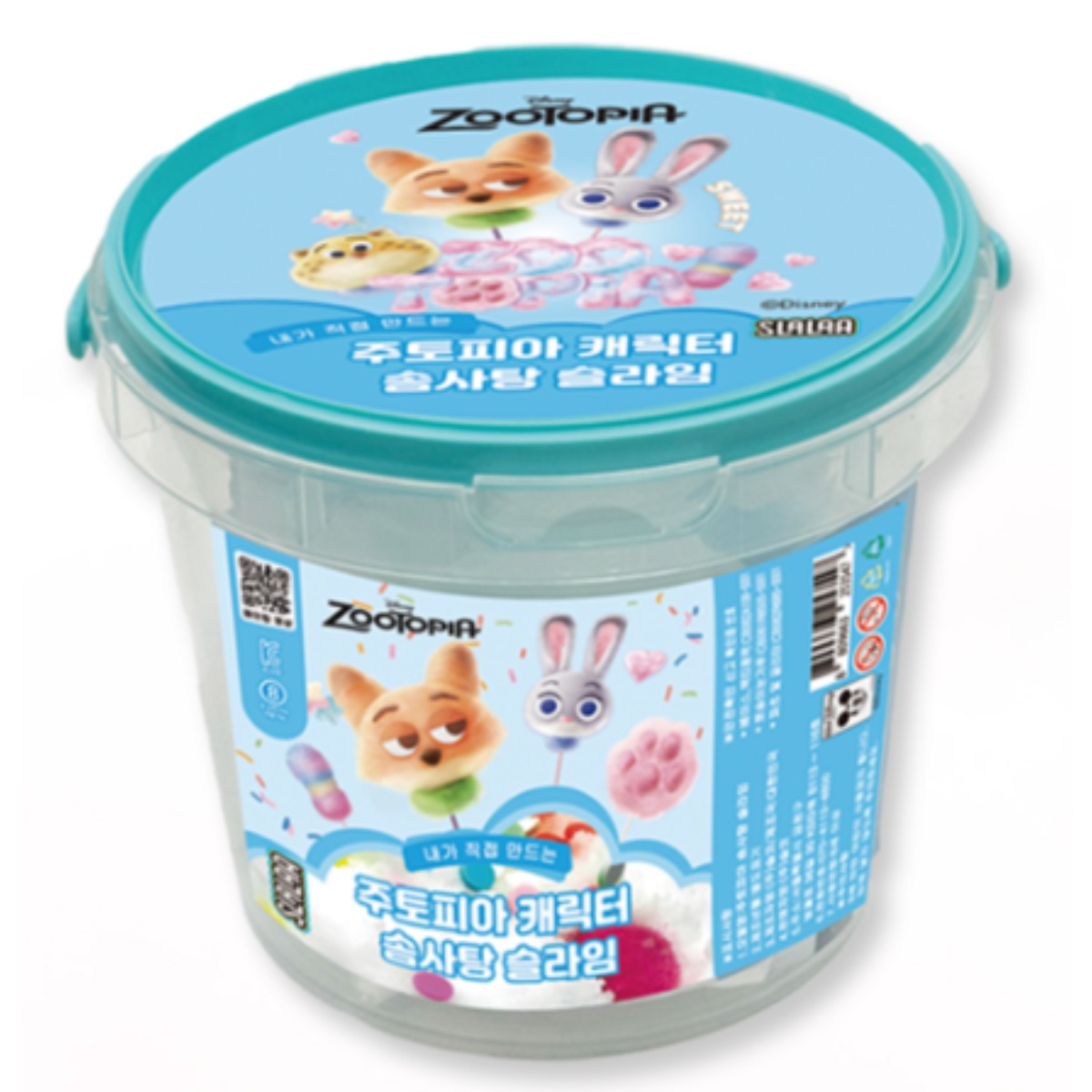 주토피아 캐릭터 솜사탕슬라임, 1개, 300g, 투명/하양 12,500원