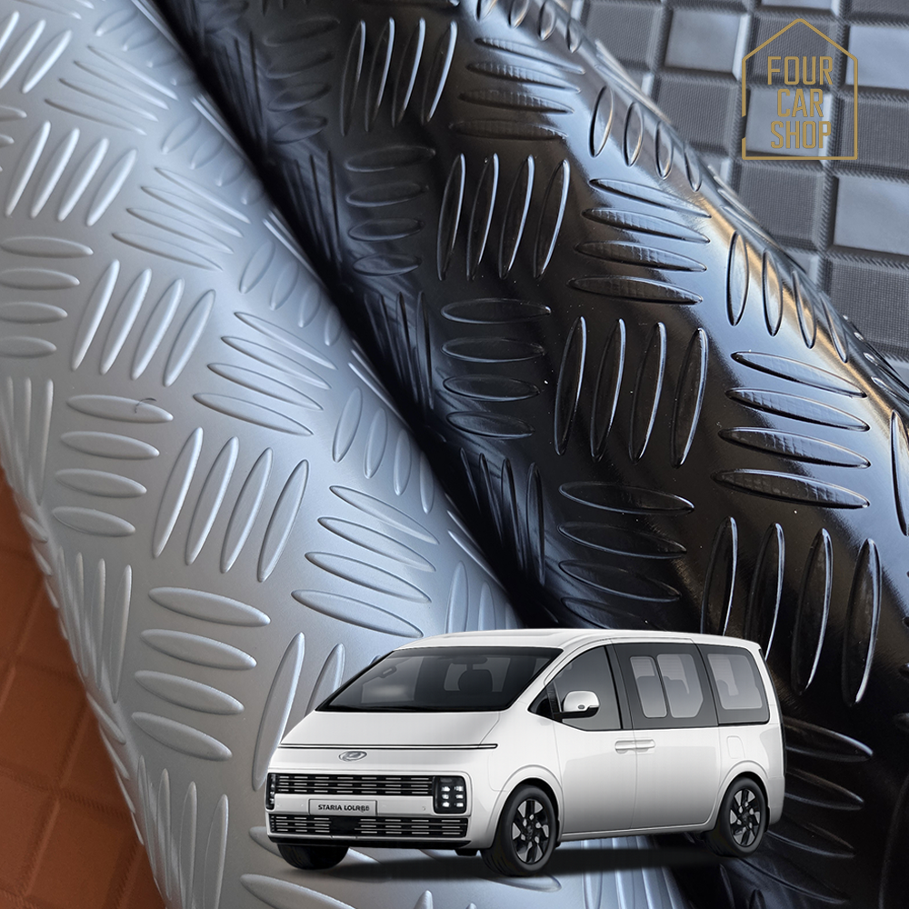 포카샵 스타리아 3밴 5밴 차량 트렁크매트 적재함매트 화물칸 방수 깔판 논슬립 풀커버, 메탈그립 블랙, 스타리아 5밴 92,000원