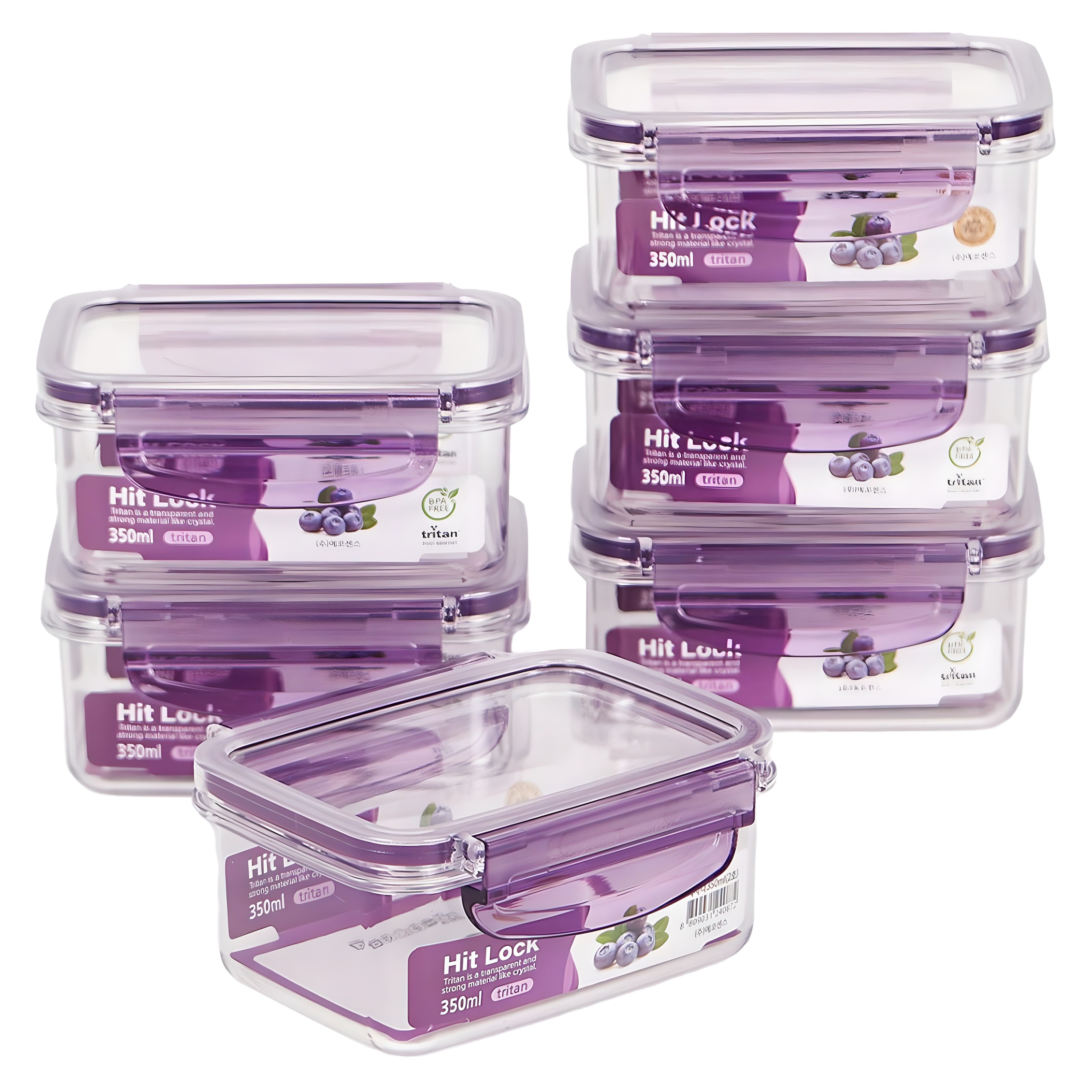 히트락 올트라이탄 밀폐용기 직사각, 6개, 350ml 35,670원