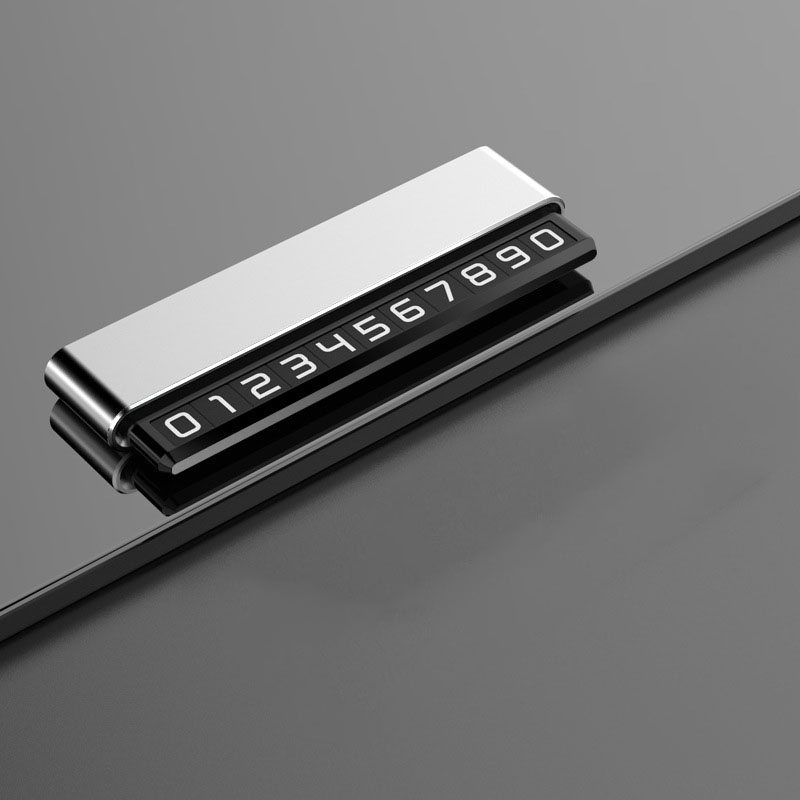 화이트리버 슬라이드 듀얼 주차 번호판, 실버, 1개 11,900원