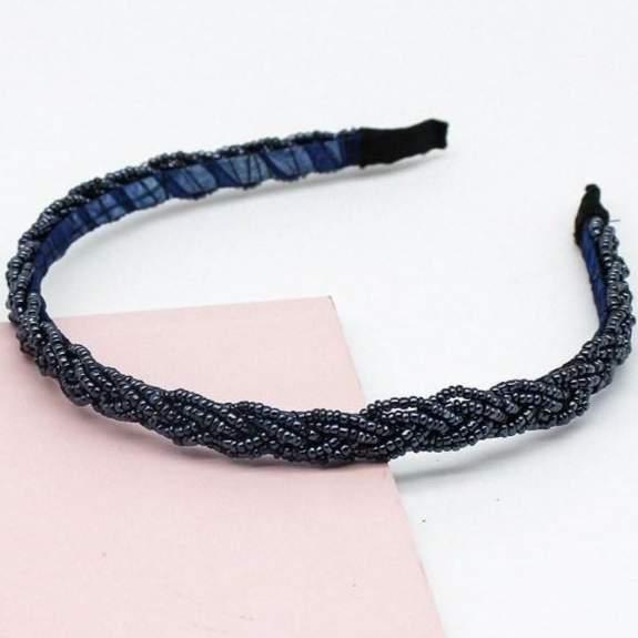 미다미 트위스트 비즈 머리띠 헤어밴드(3컬러) 17,900원