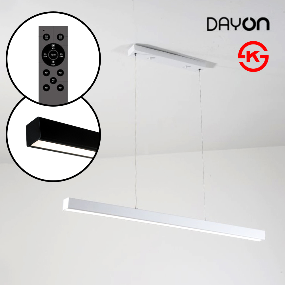 데이온 심플 라인 펜던트 조명 일자등 식탁등 플리커프리 KS인증 90,000원