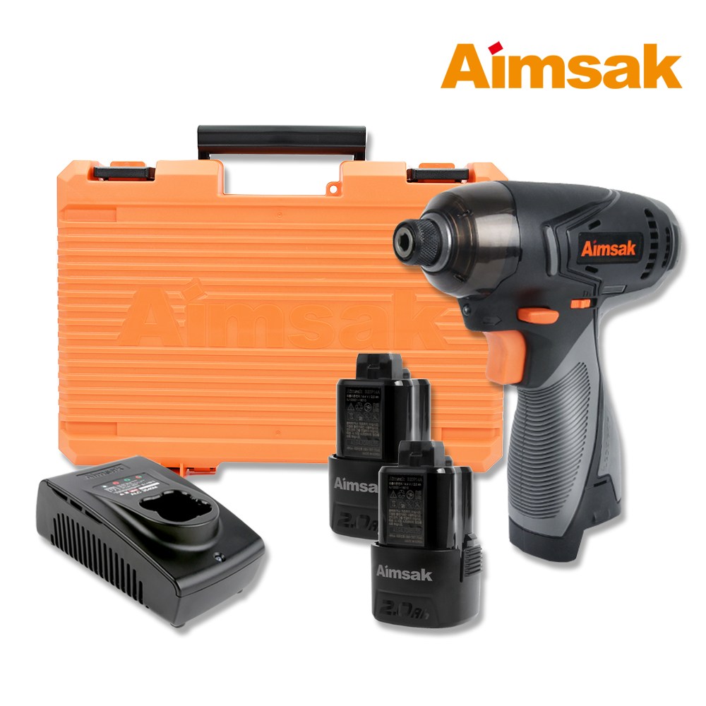 아임삭 AI414M2 3G 충전 임팩 드라이버 14.4V 배터리 2개 충전기 케이스 세트 176,000원