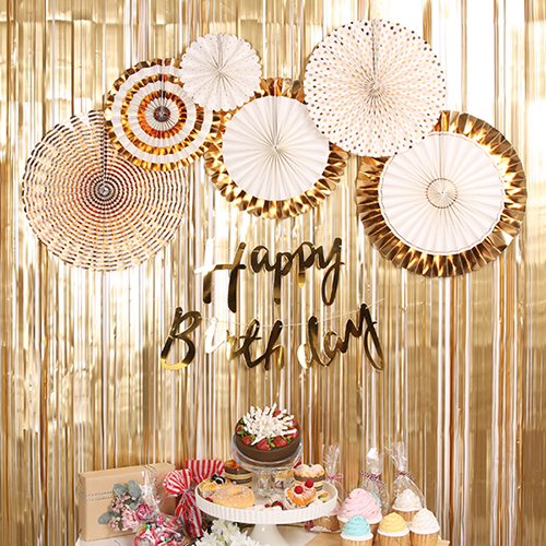 생일 심플 파티 장식세트, 골드, 1세트 14,760원