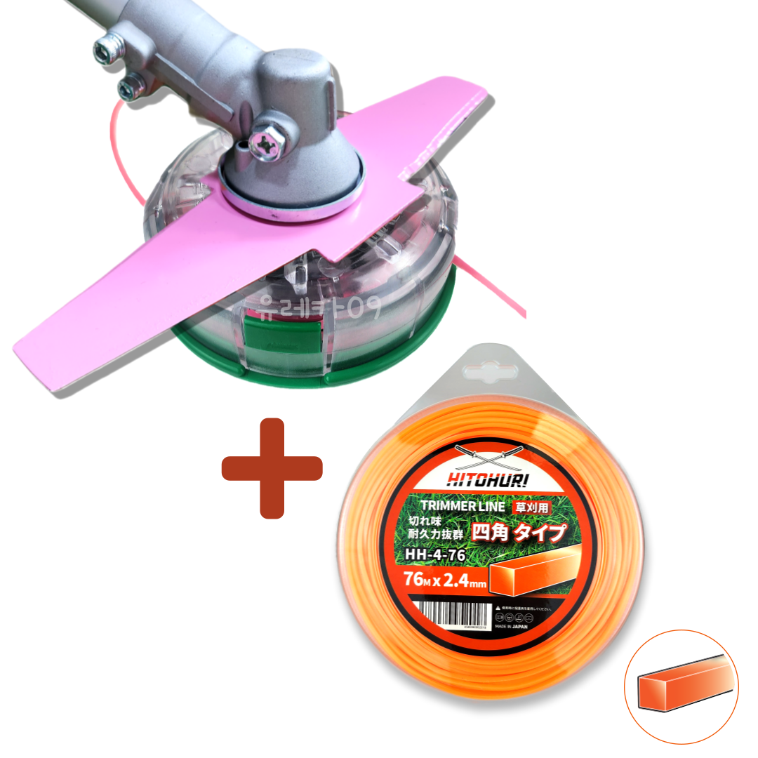 2024년형 꼬마대장 더블커터 나일론커터 이도날 세트+히토후리 일제 줄날 사각형 2.4mm 76M 31,400원