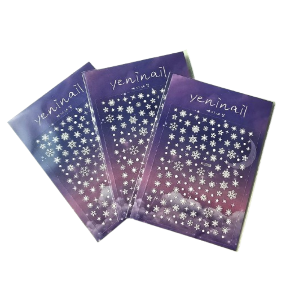 예니네일 눈꽃스티커, 3개, 화이트 7,900원