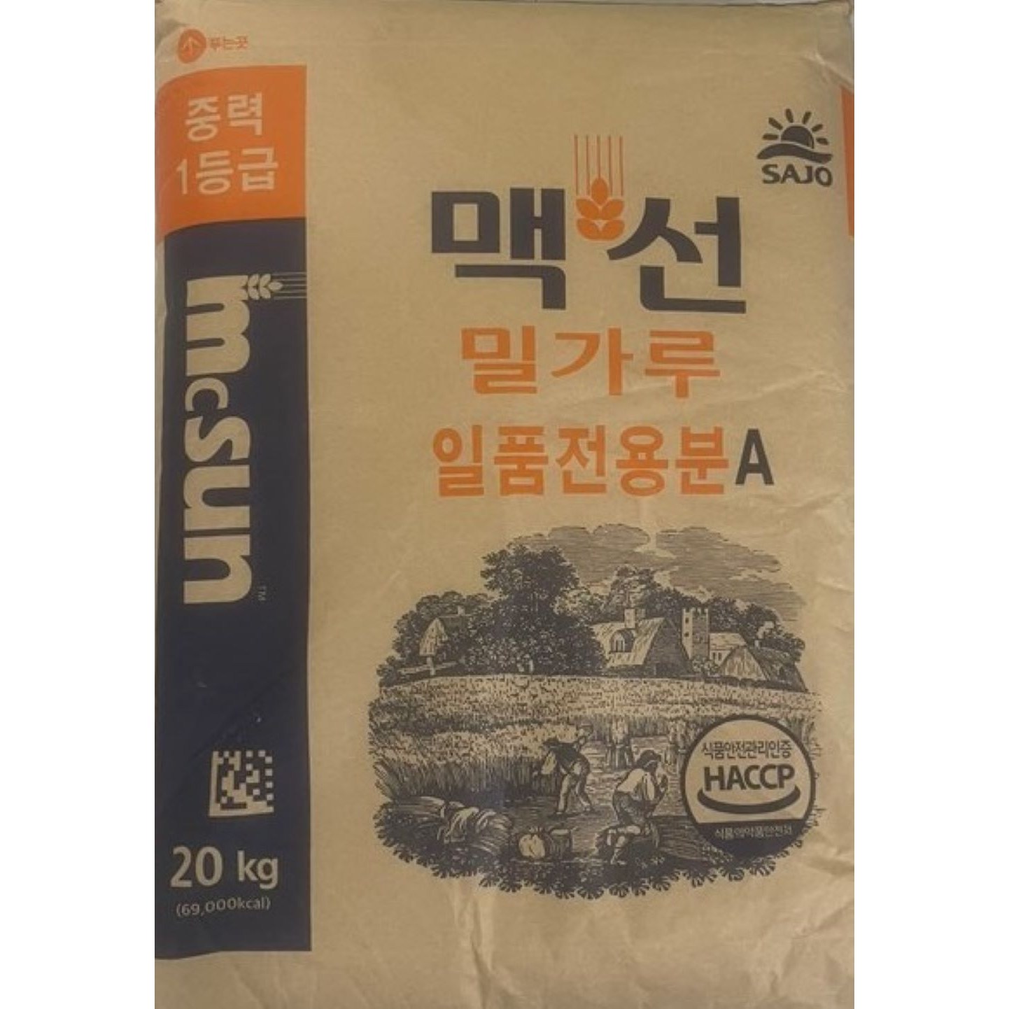 [맥선] 중력 일품전용분A 밀가루 1등급 20kg 중력밀가루/중력분 23,300원