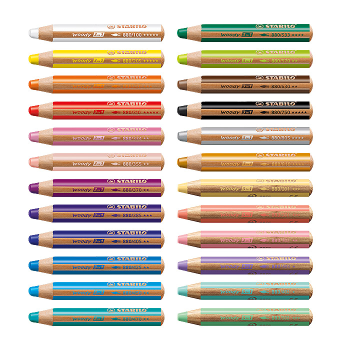 스타빌로 우디 3in1 색연필 낱색 2,310원