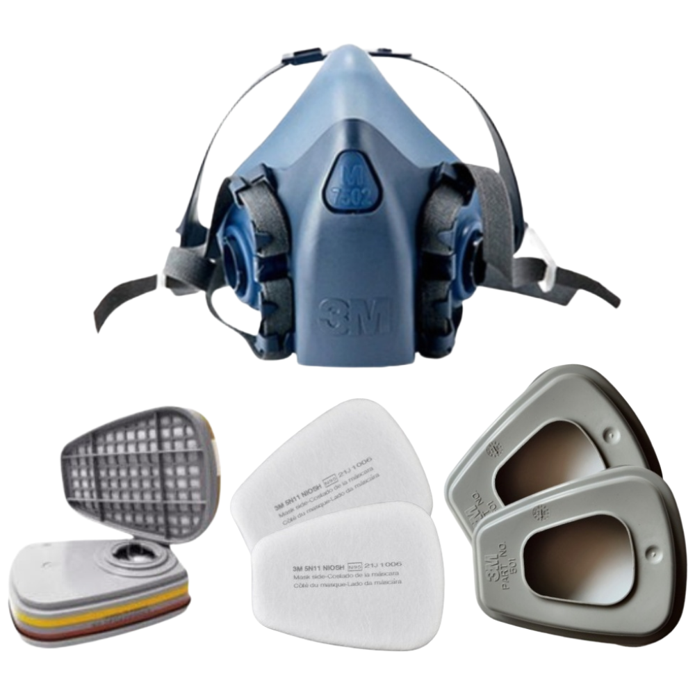 3M 양구형 면체마스크세트 7502+6003K+5N11+501+마스크소독용알콜솜2매 62,800원