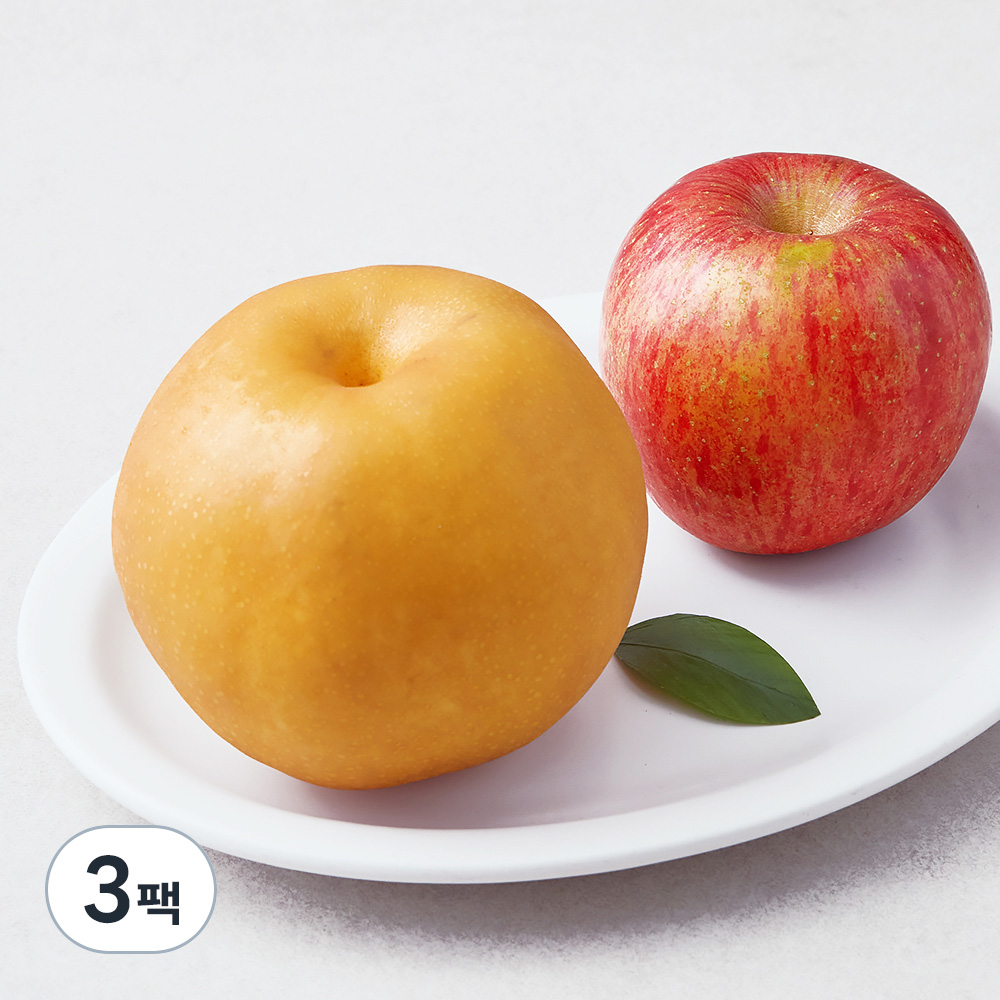 다조은 당도선별 사과 + 배 세트, 1kg, 3팩 29,460원