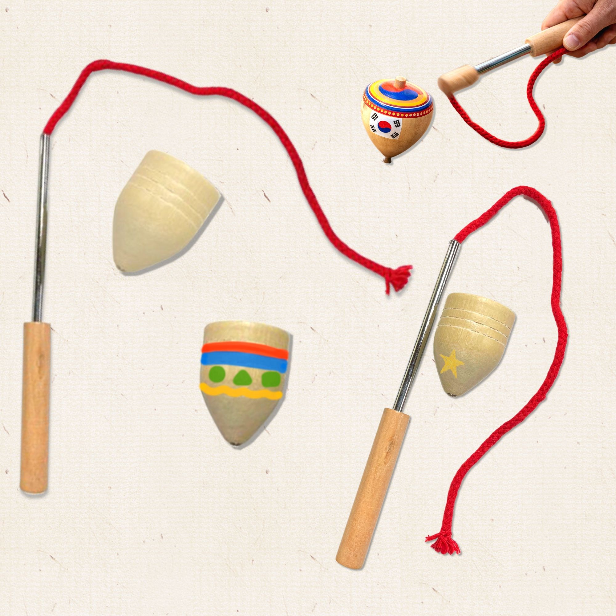 아이몽 나무민속팽이 체험 전통 세트상품 팽이놀이 민속팽이 어르신 외국인 전통팽이 추석 설날, 1개 1,650원