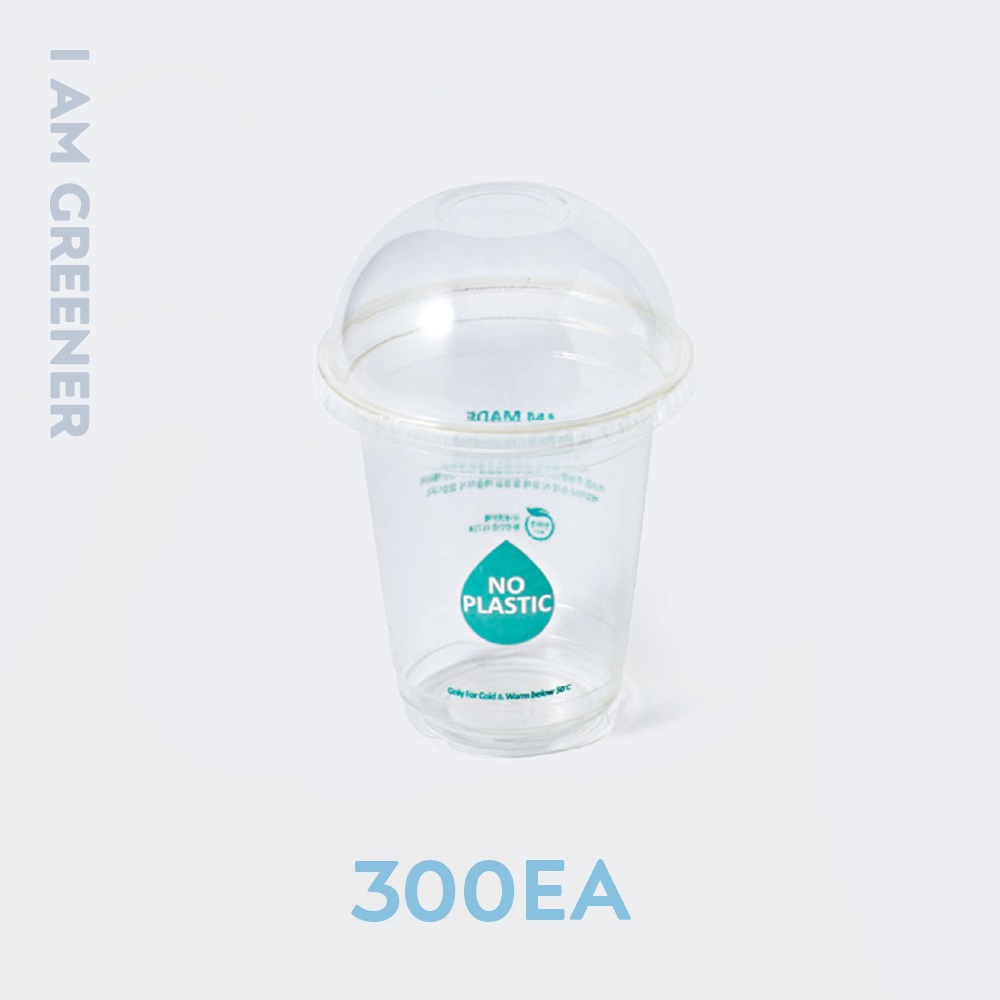 아이엠그리너 친환경 PLA 투명 아이스컵 + 돔뚜껑 세트, 6세트, 460ml 65,990원