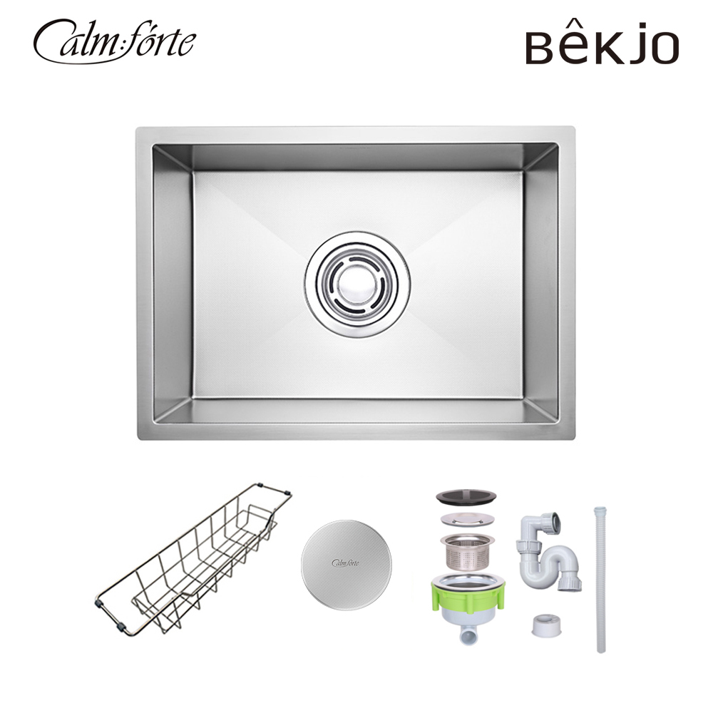 백조씽크 깜뽀르테 630 세트 엠보코팅 사각싱크볼 씽크볼 주방싱크볼 교체 (클린배수구포함) 680,000원