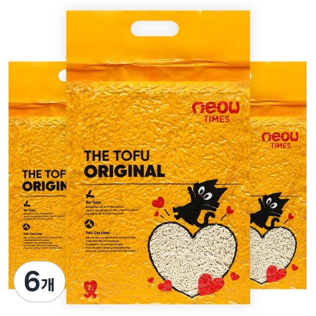 미우타임즈 더 두부 오리지널 먼지없는 응고형 고양이 모래 46,800원