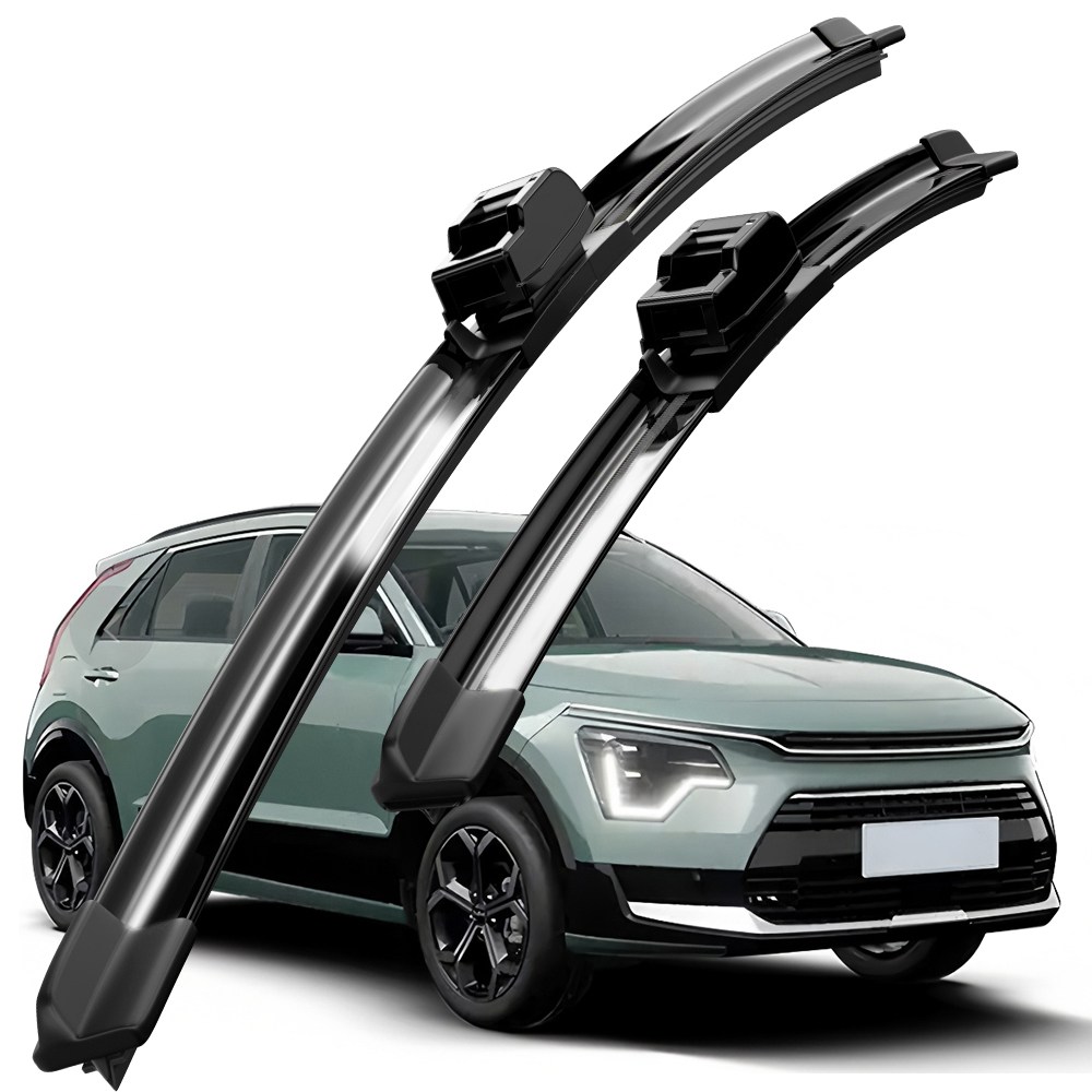 호환 기아 니로/더 뉴 니로(DE)/디 올 뉴 니로(SG2) 2016-2024 와이퍼 초발수 저소음 자국 없음 전면 와이퍼 블레이드 2종 세트, 기아 니로 2016-2024 28,600원