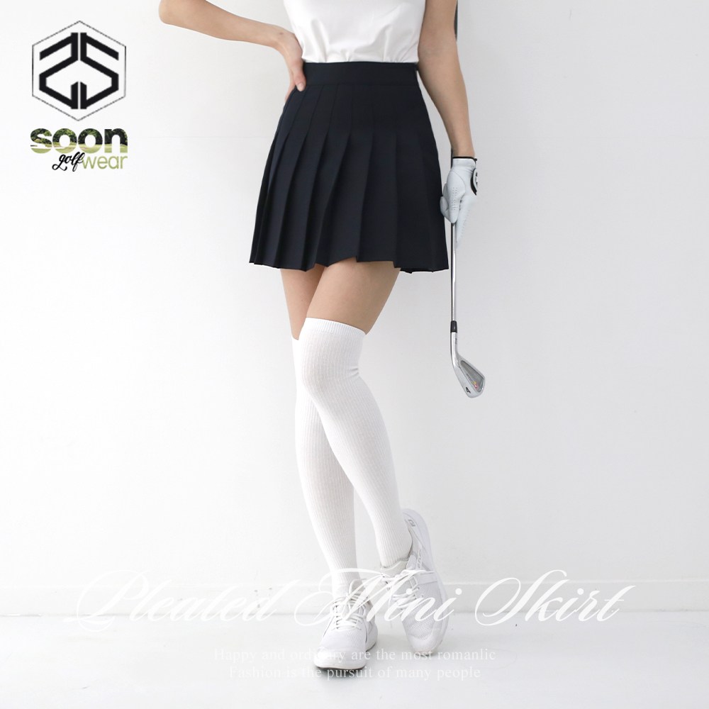 [순이야] S.여성 봄가을 골프 빅사이즈 테니스 플리츠 주름 치마 바지 38,800원