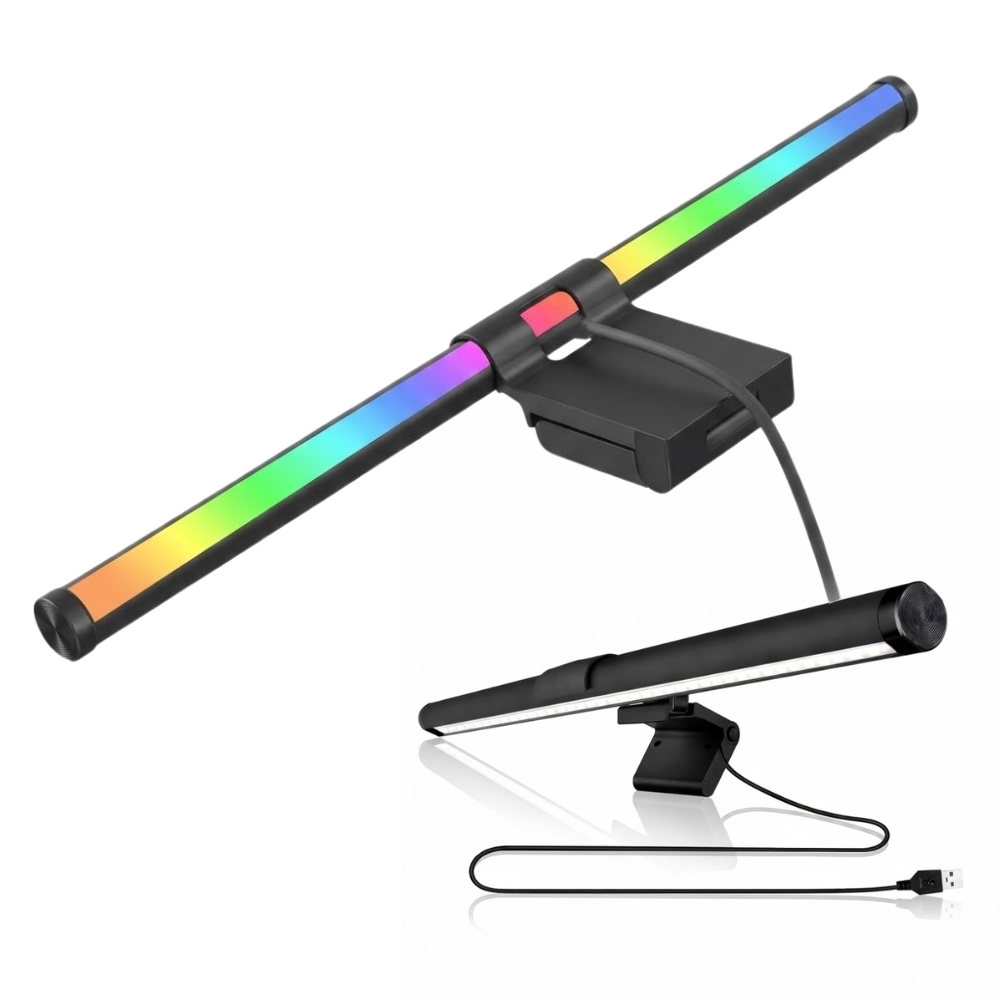 원그리드 RGB 양면 LED 모니터 스크린바 색온도 조절 라이트바 조명, 블랙, 1개 17,900원