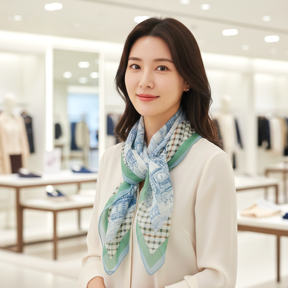 닥스 여성 실크 롱 스카프 55,800원