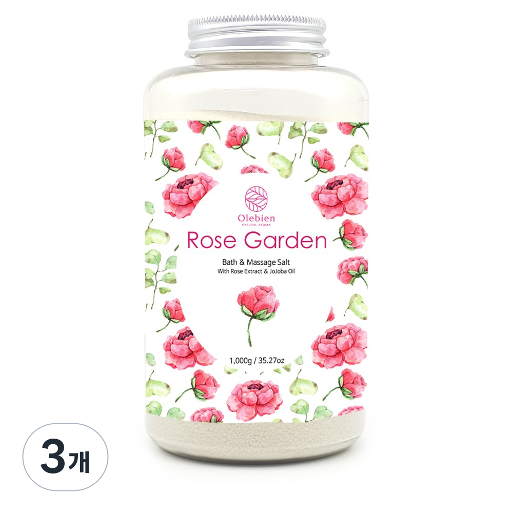 올레비엔 바스 앤 마사지 솔트 로즈가든 49,040원