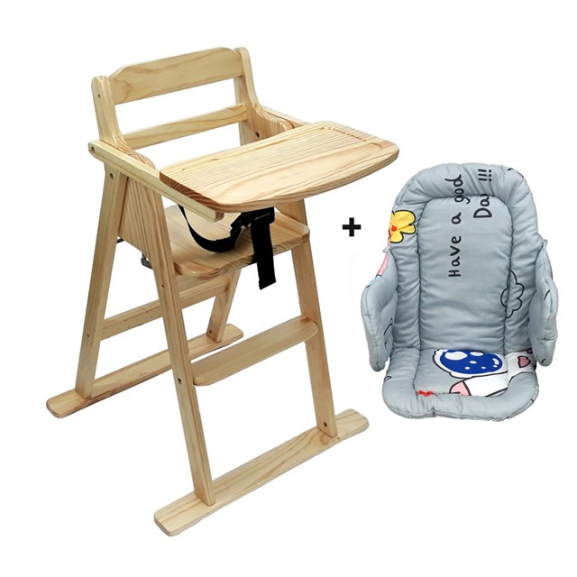 (쏘어링팜) [베이비캠프]내츄럴 유아용 식탁의자와 쿠션세트 82,140원