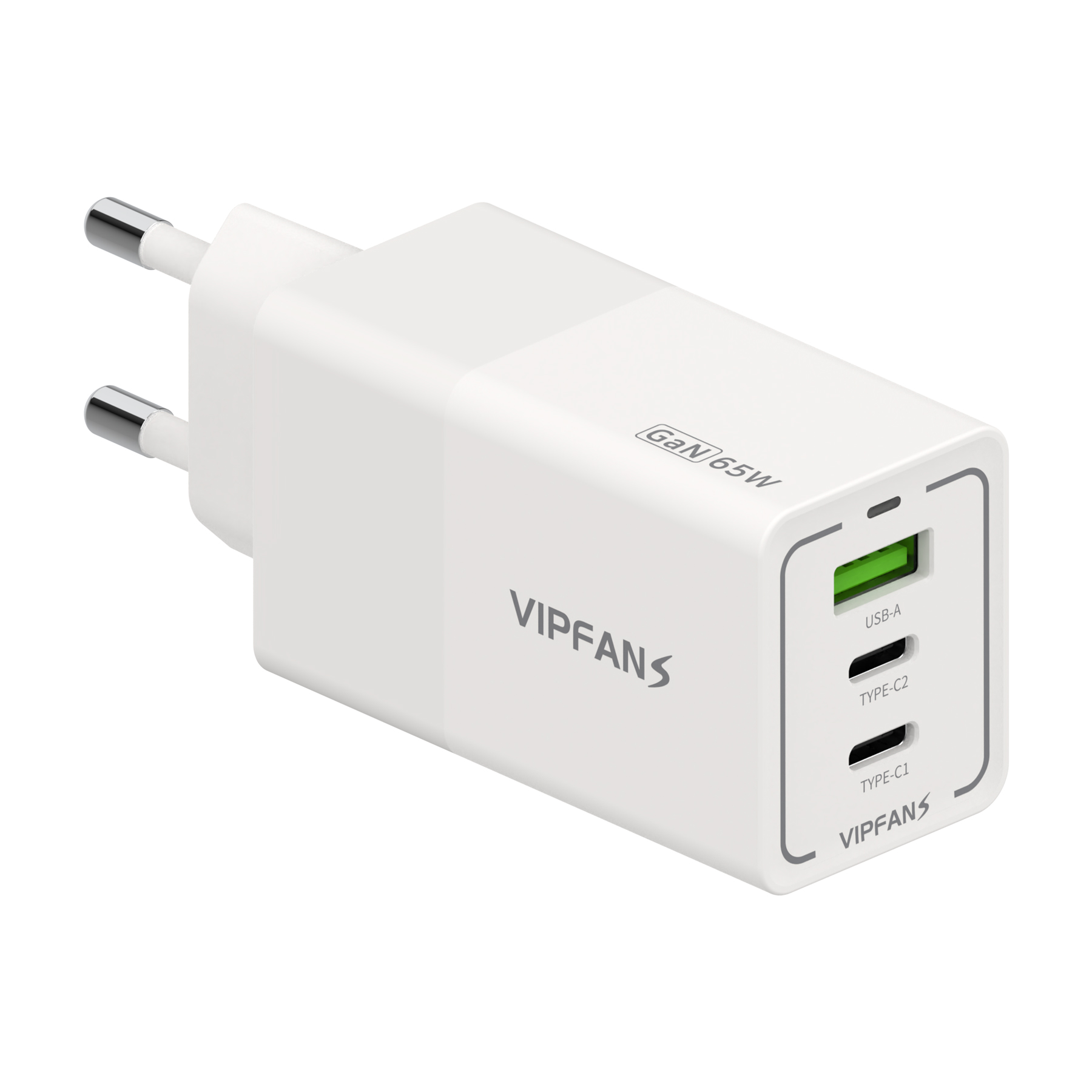 VIPFAN S GaN 65W 초고속 미니 3포트 가정용 충전기 13,900원