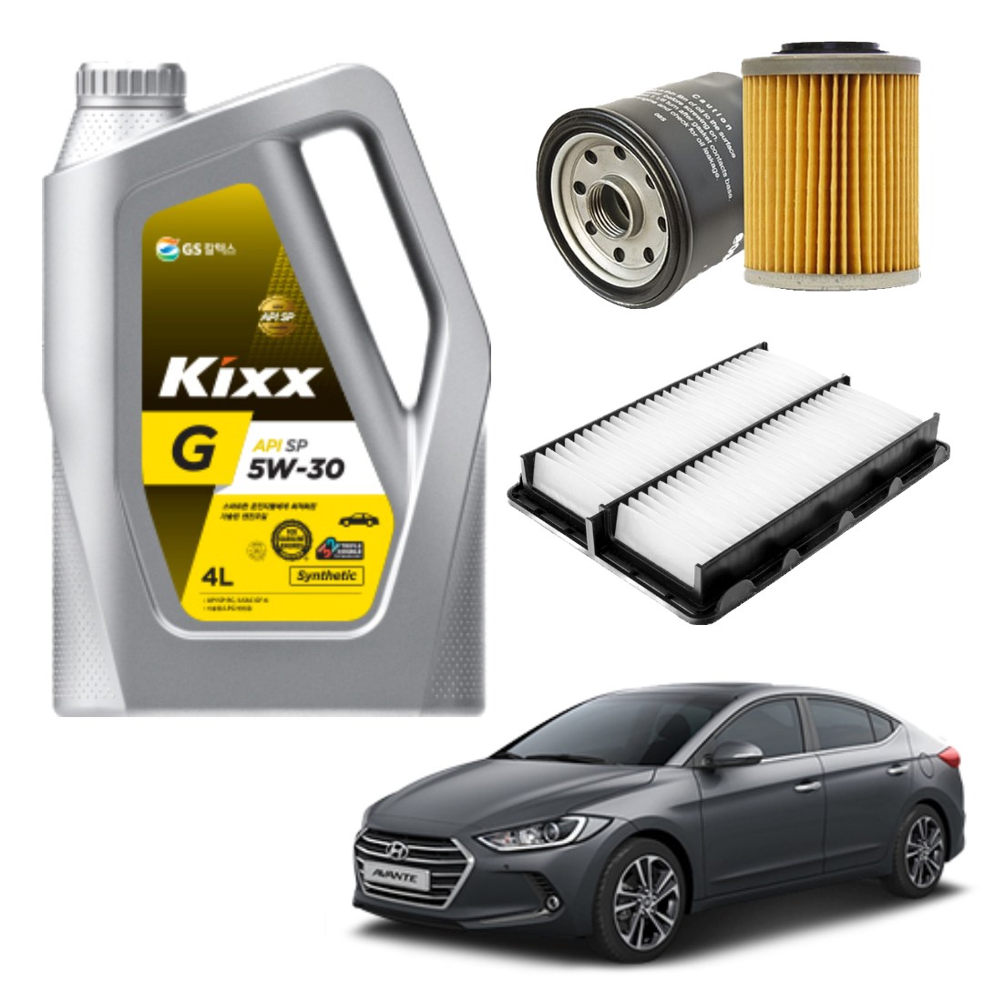 아반떼AD 디젤 엔진오일세트 킥스D1 C2 C3 에어필터 오일필터, 1세트, 6L 52,290원