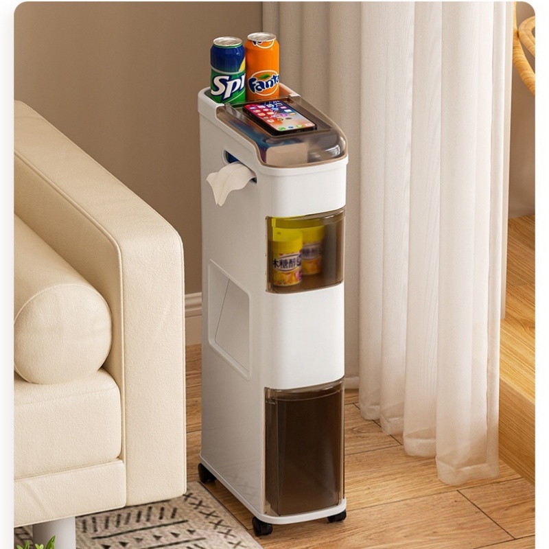 Zebeer 다용도 프리미엄 이동식 틈새 수납장 화장실 거실 침실 책상 정리함 수납함 26,800원
