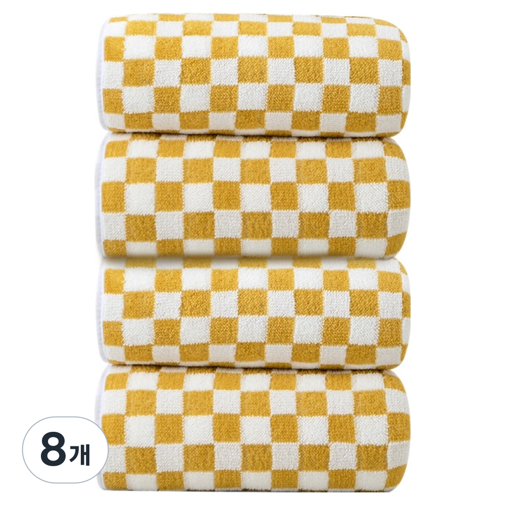 더자카 체커보드 패턴 수건 40수 35 x 75 cm 19,600원