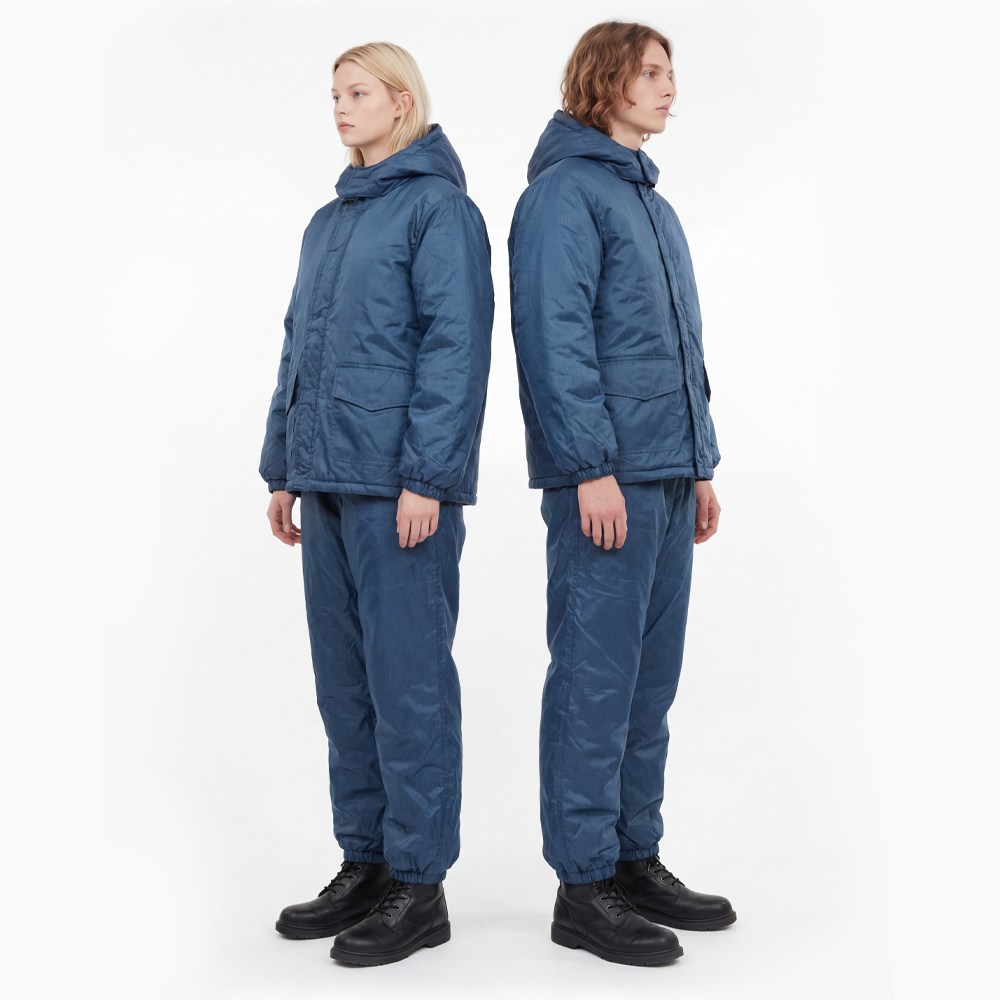 슈퍼덱스 고급 겨울용 작업복 방진복 제전복 방호복 방역복 무진복 보호복 도장복 누빔 방한피스복 모부형 탈부착, 1세트, 다크네이비(겨울용) 39,800원