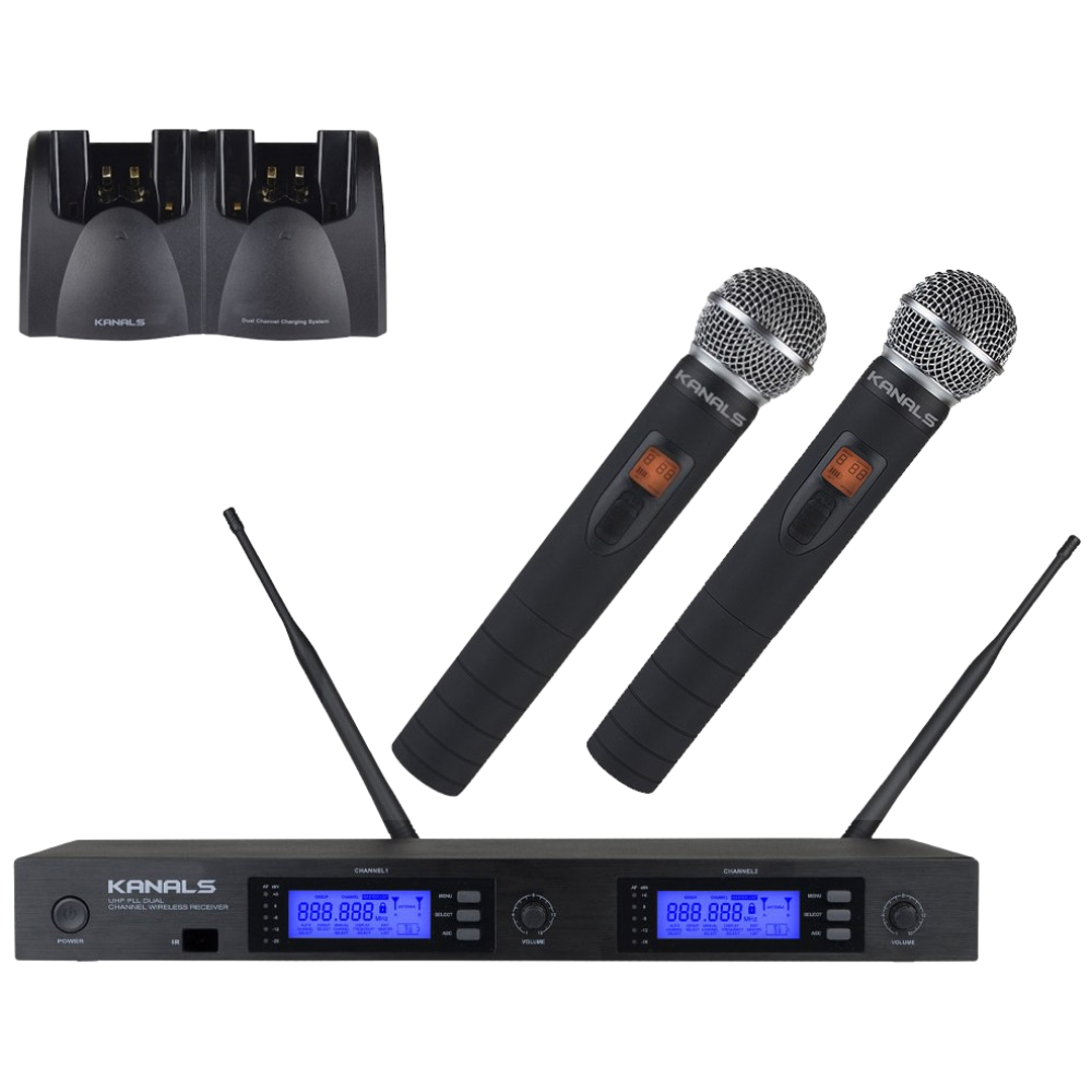 카날스 2채널 충전식 무선마이크 세트 BK-9000N 강의용 행사용 충전기포함, 혼합, 핸드형+핸드형 573,300원