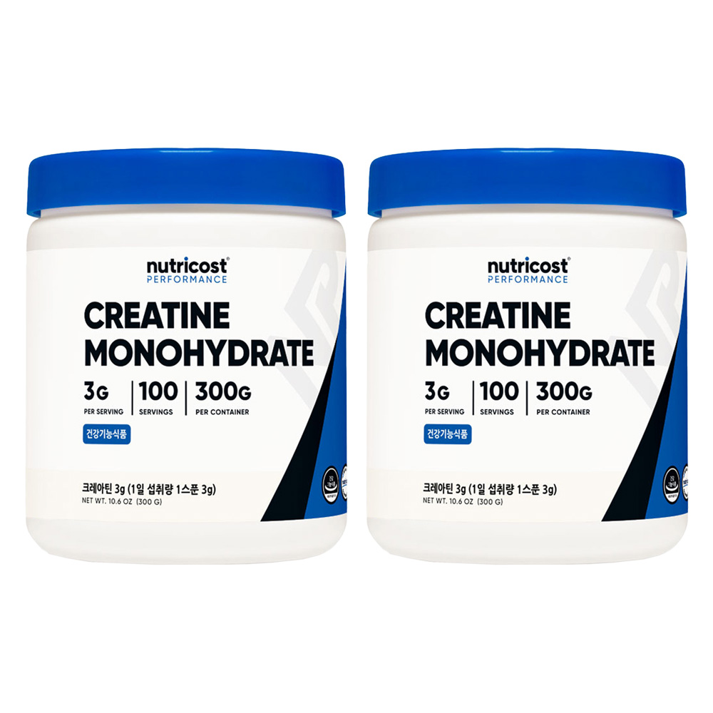 뉴트리코스트 정품 크레아틴 분말, 300g, 2개 47,800원