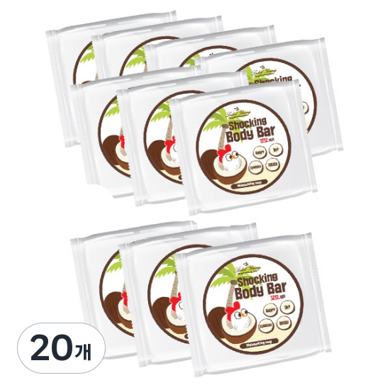 라벨영 쇼킹 바디바 꼬꼬버전 목욕비누, 90g, 20개 149,000원
