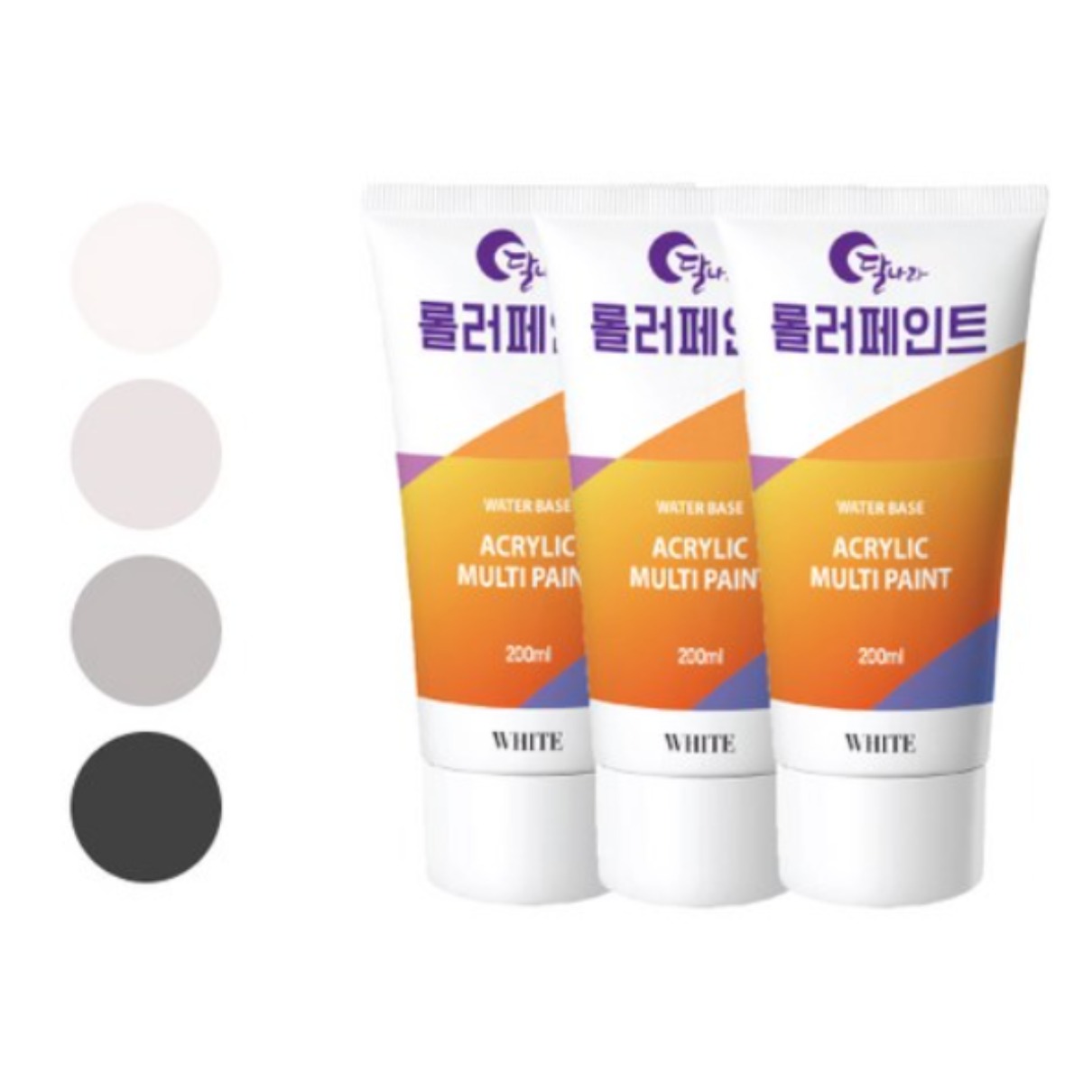 달나라 롤러 페인트 간편 부분 보수 커버 벽면 수성 벽지 DIY 친환경 셀프 인테리어, CREAM WHITE, 200g, 3개 29,900원